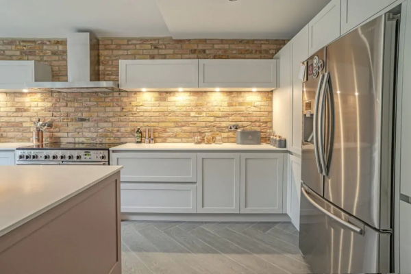 exposed brick kitchen design - claremont gardens | watermark image 7
