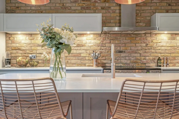exposed brick kitchen design - claremont gardens | watermark image 5