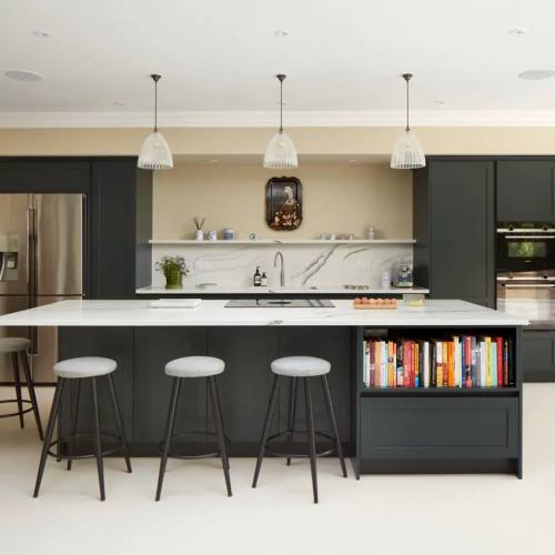 A Contemporary Shaker Kitchen with a Luxurious Edge